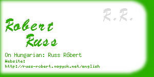 robert russ business card